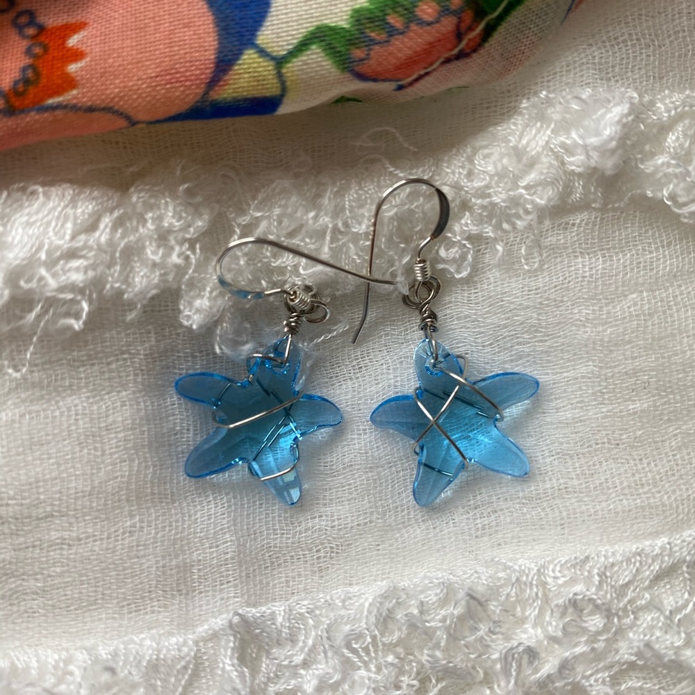 “OceanStar” Swarovski crystal erring